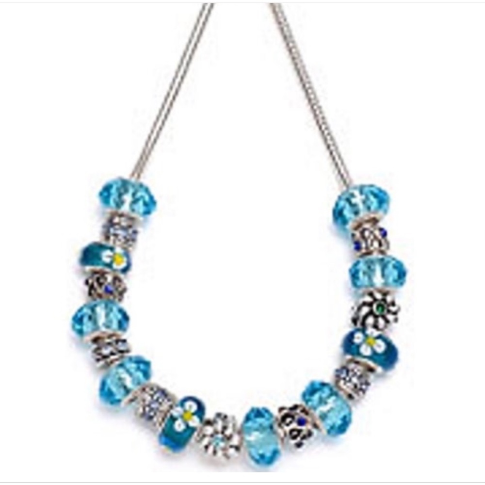 Blue Silver Necklace